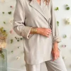 Vestes, Manteaux | Pantalons, Jeans*Justine Boutique Aaron veste + pantalon taupe