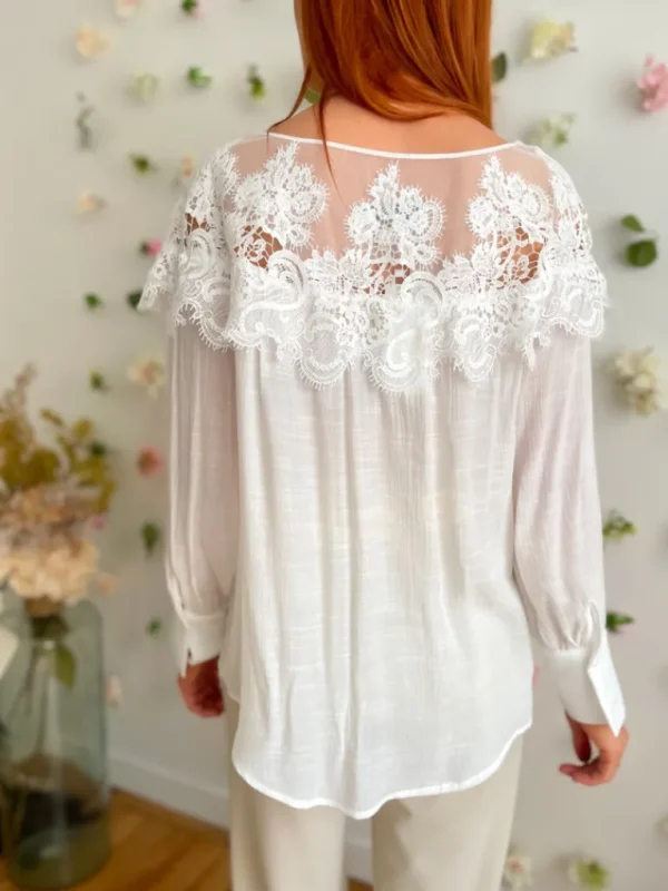 Tops, Blouses*Justine Boutique Adèle blouse dentelle