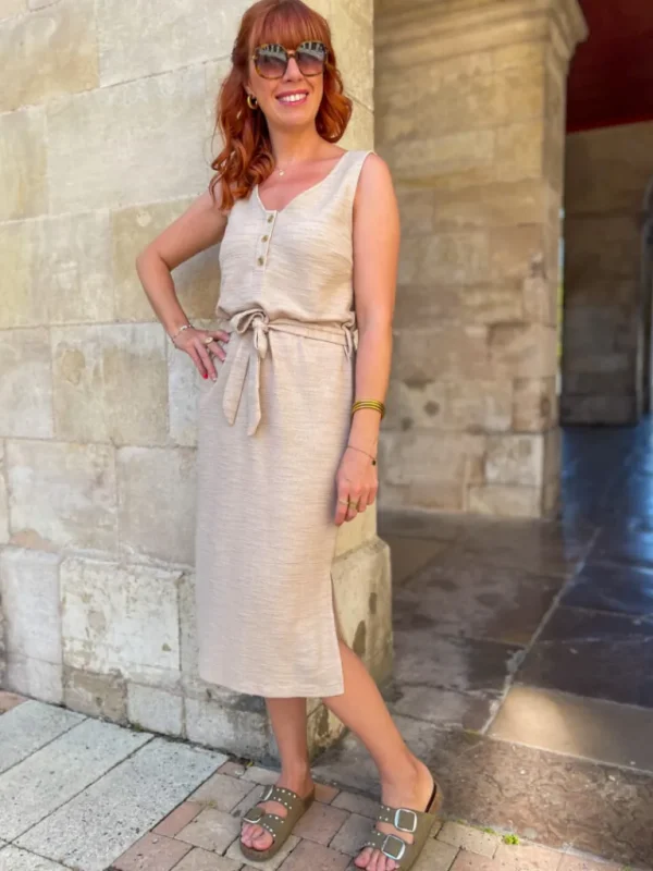 Robes, Jupes*Justine Boutique Alabama robe longue beige