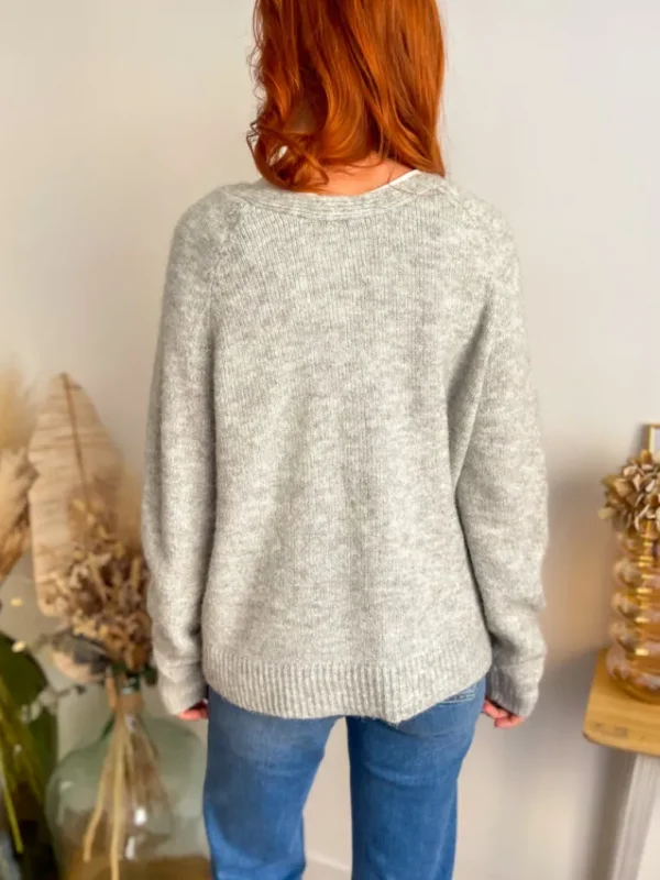 Pulls, Gilets*Justine Boutique Aldo Gilet réversible gris