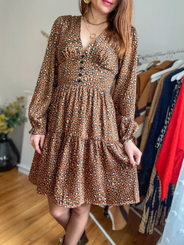 Robes, Jupes*Justine Boutique Alma robe satinée léo
