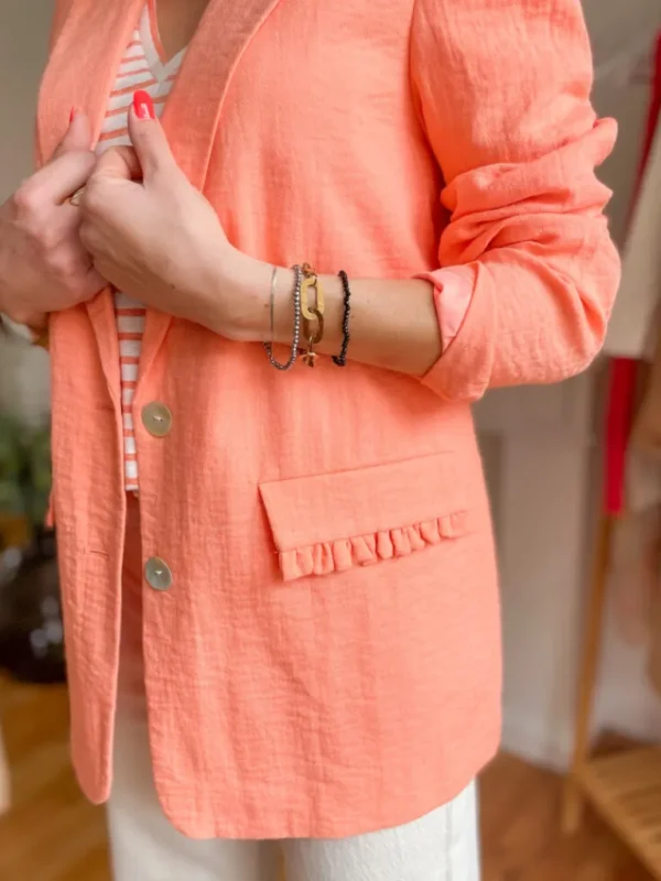 Vestes, Manteaux*Justine Boutique Ana blazer corail