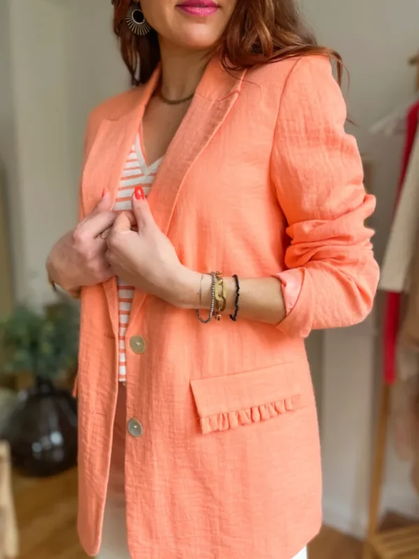 Vestes, Manteaux*Justine Boutique Ana blazer corail