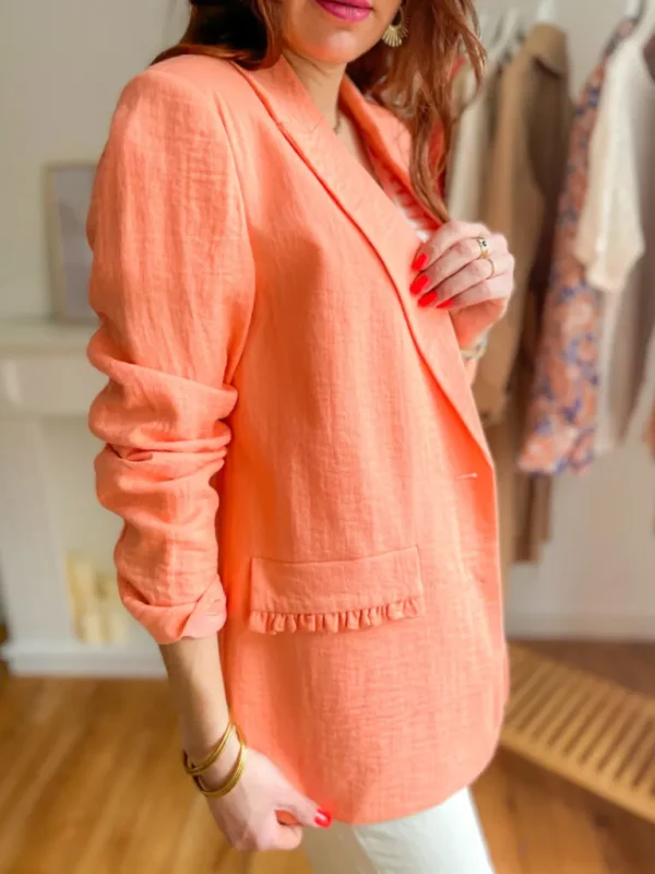 Vestes, Manteaux*Justine Boutique Ana blazer corail