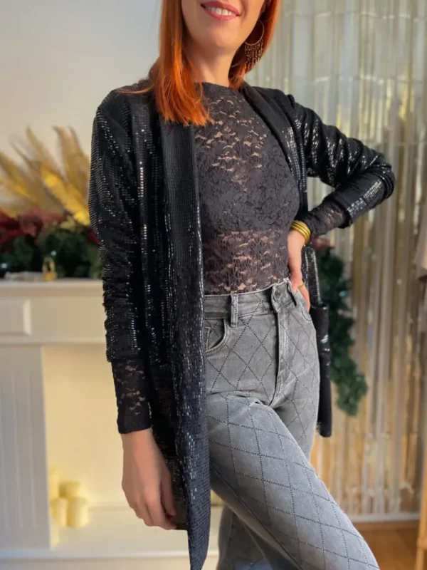Tops, Blouses*Justine Boutique Anael blouse dentelle noir