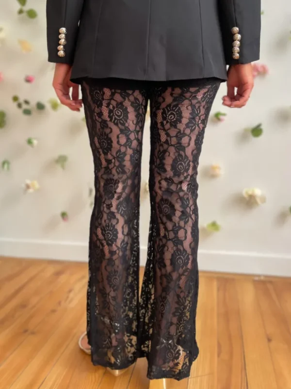 Pantalons, Jeans*Justine Boutique Ange pantalon fluide en dentelle