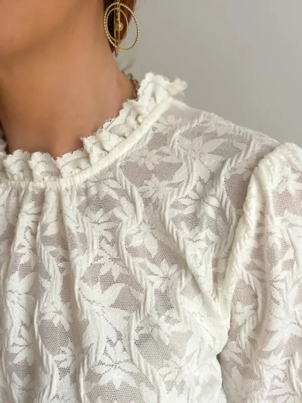 Tops, Blouses*Justine Boutique Aria blouse blanche