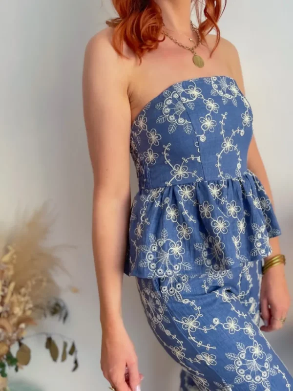 Robes, Jupes | Pantalons, Jeans*Justine Boutique Aria combipantalon jean et dentelle
