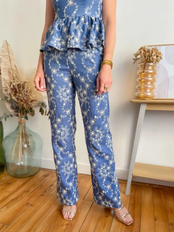 Robes, Jupes | Pantalons, Jeans*Justine Boutique Aria combipantalon jean et dentelle