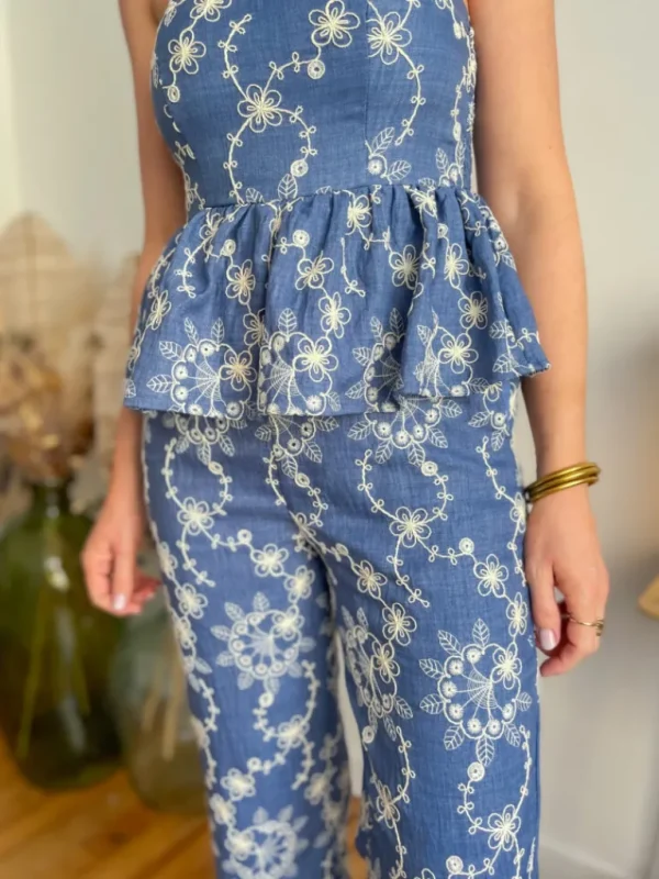 Robes, Jupes | Pantalons, Jeans*Justine Boutique Aria combipantalon jean et dentelle