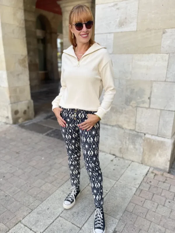 Pantalons, Jeans*Justine Boutique Arro pantalon imprimé