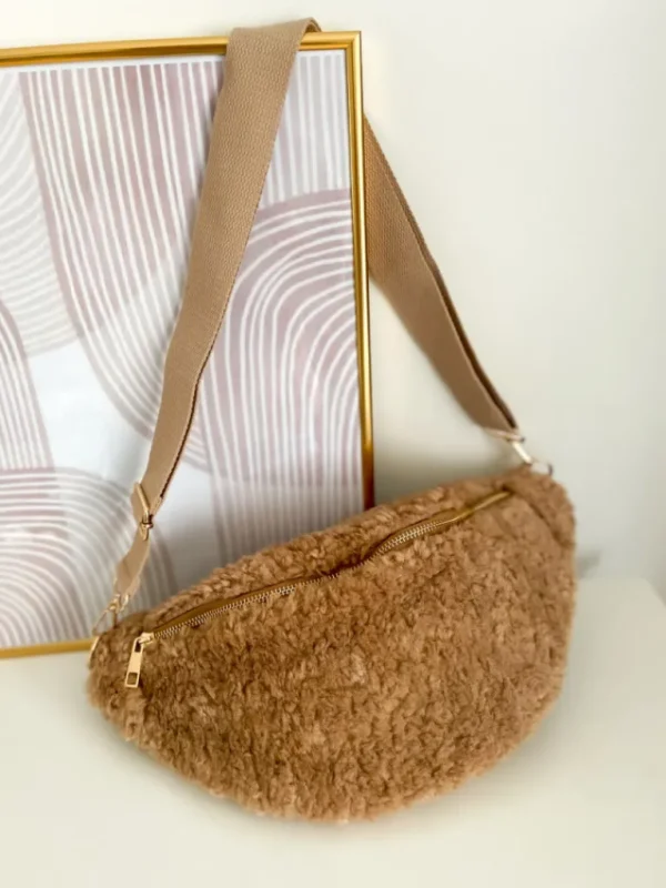 Pochettes, Sacs*Justine Boutique Banane bouclettes camel