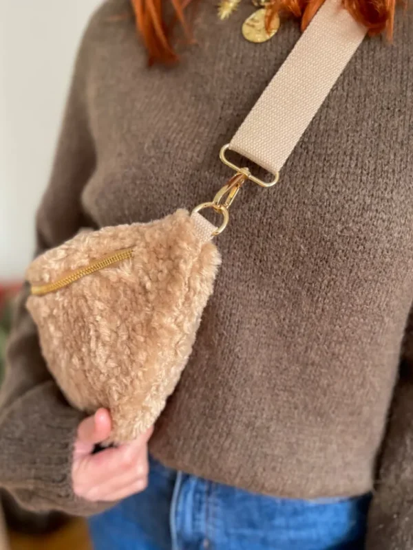 Pochettes, Sacs*Justine Boutique Banane bouclettes camel
