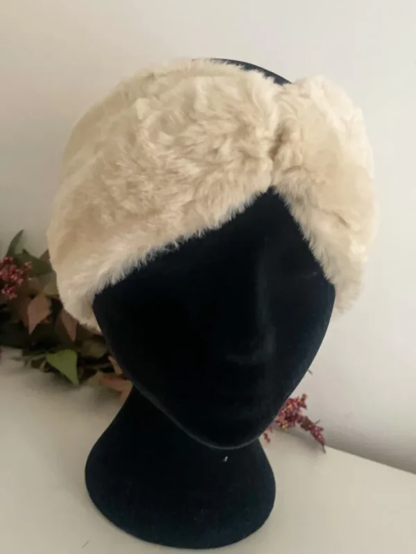 Echarpes, Bandeaux, Mitaines Et Casquettes*Justine Boutique Bandeau pilou écru