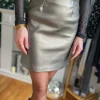 Robes, Jupes*Justine Boutique Bronze jupe simili cuir