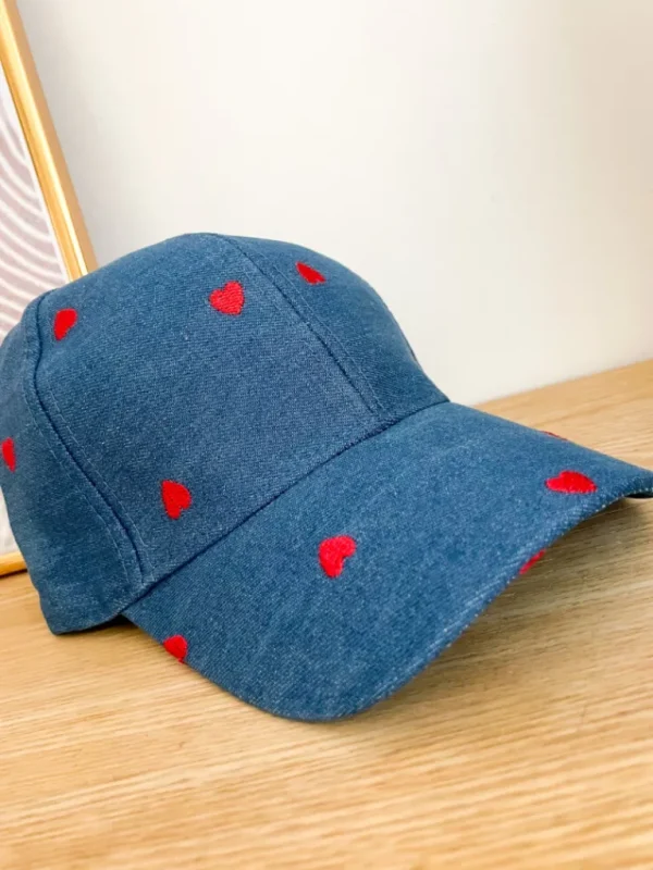 Echarpes, Bandeaux, Mitaines Et Casquettes*Justine Boutique Casquette cœurs