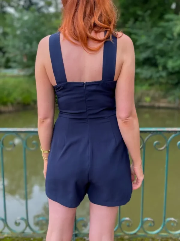 Pantalons, Jeans | Robes, Jupes*Justine Boutique Cerise combishort marine