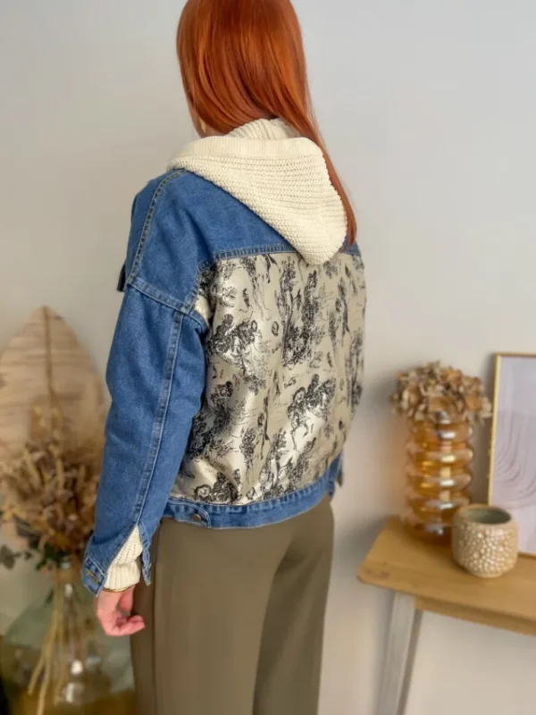 Vestes, Manteaux*Justine Boutique Céleste veste jean empiècement