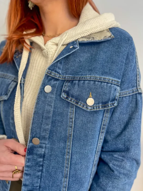 Vestes, Manteaux*Justine Boutique Céleste veste jean empiècement