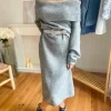 Robes, Jupes*Justine Boutique Cléo robe pull col Bardot gris