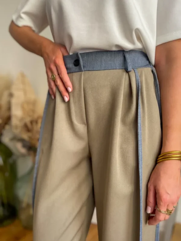 Pantalons, Jeans | Vestes, Manteaux*Justine Boutique Côme ensemble blazer + pantalon taupe
