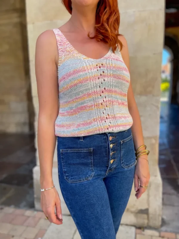 Tops, Blouses*Justine Boutique Diant top maille colorée