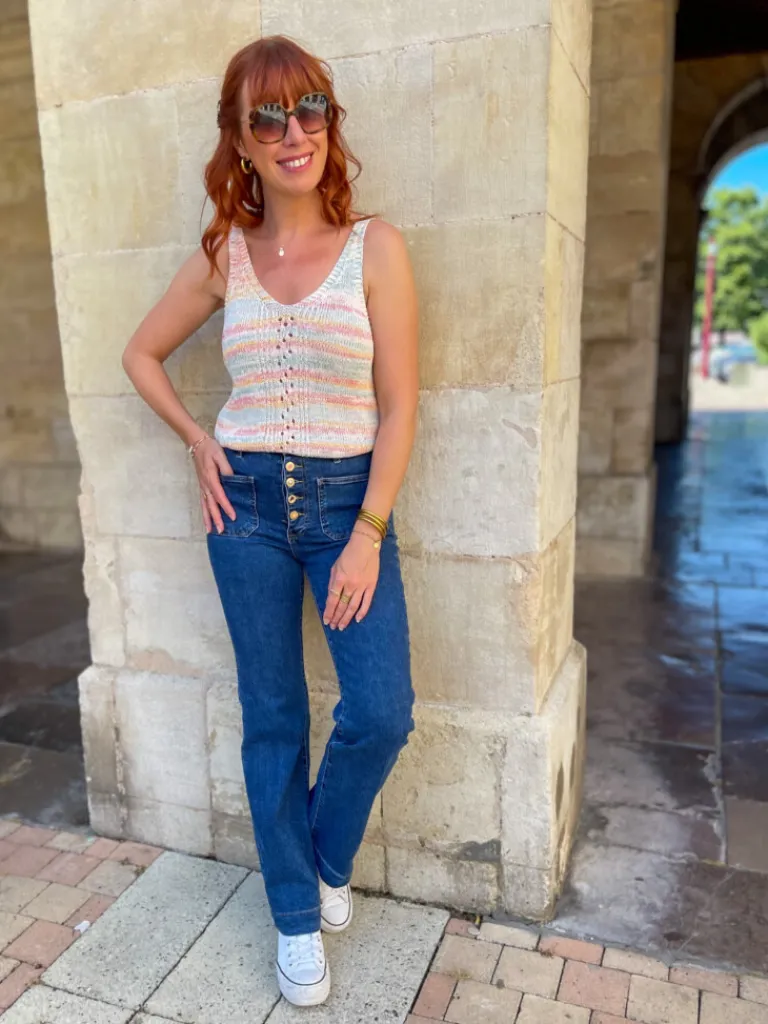 Tops, Blouses*Justine Boutique Diant top maille colorée