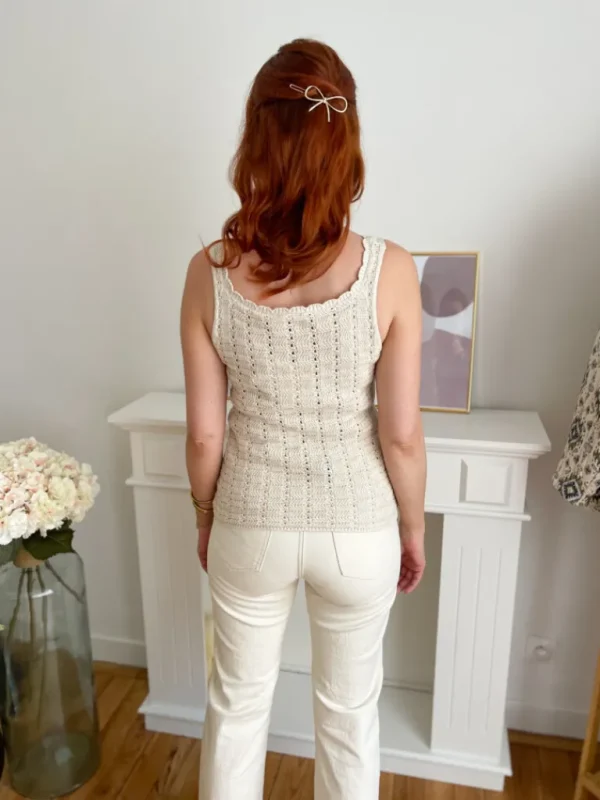 Tops, Blouses*Justine Boutique Dotties top crochet écru