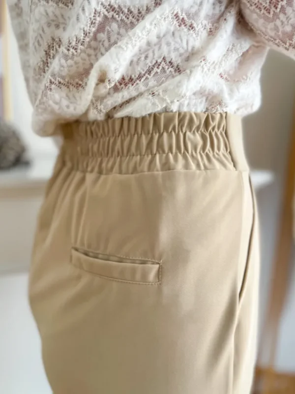 Pantalons, Jeans*Justine Boutique Esteban pantalon fluide beige