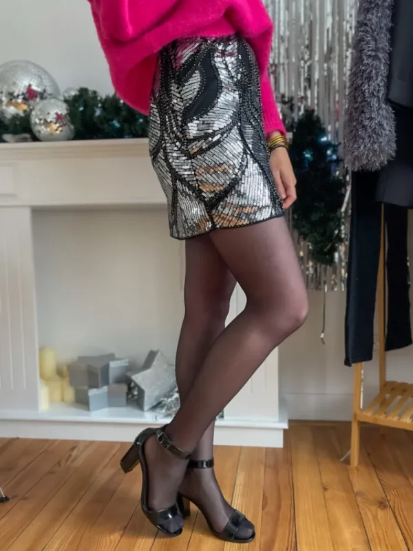 Robes, Jupes*Justine Boutique Fiesta jupe noir et argent
