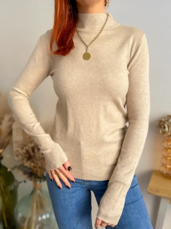 Pulls, Gilets*Justine Boutique Gabin pull fin beige