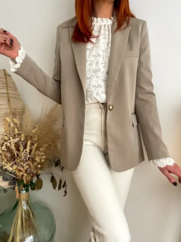Vestes, Manteaux*Justine Boutique Georges blazer taupe