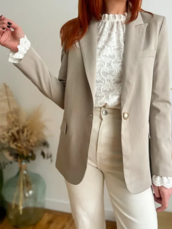 Vestes, Manteaux*Justine Boutique Georges blazer taupe