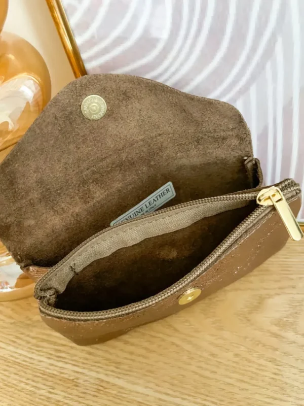 Pochettes, Sacs*Justine Boutique Grand porte monnaie cuir bronze