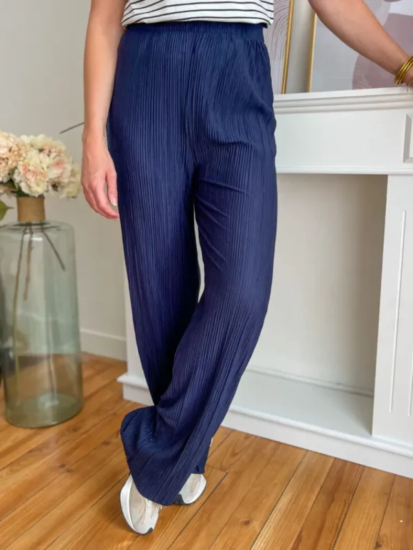 Pantalons, Jeans*Justine Boutique Halley pantalon fluide marine
