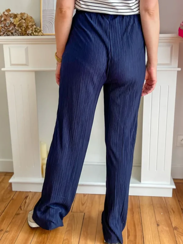 Pantalons, Jeans*Justine Boutique Halley pantalon fluide marine