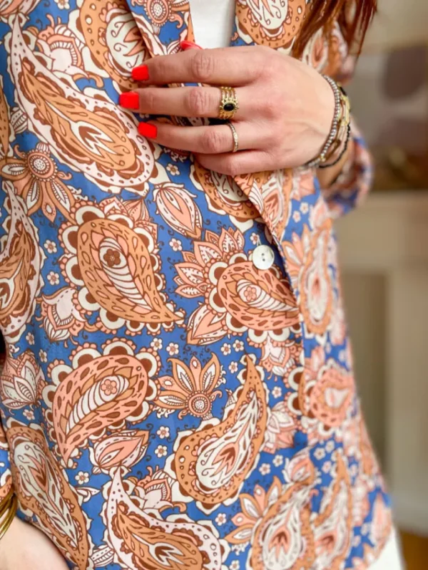 Vestes, Manteaux*Justine Boutique Heda blazer fluide à motifs