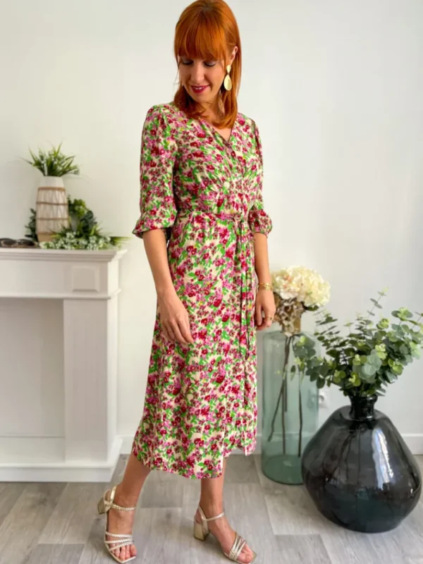 Robes, Jupes*Justine Boutique Henora robe longue imprimé fleurs