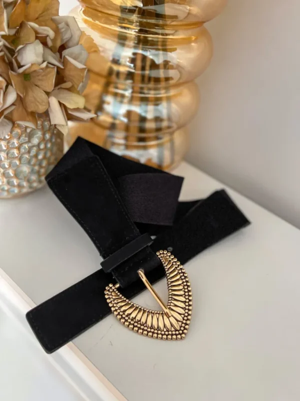 Ceintures*Justine Boutique Hora ceinture élastique noire
