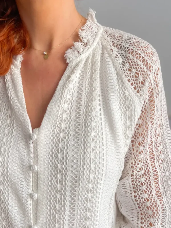 Tops, Blouses*Justine Boutique Ines blouse dentelle