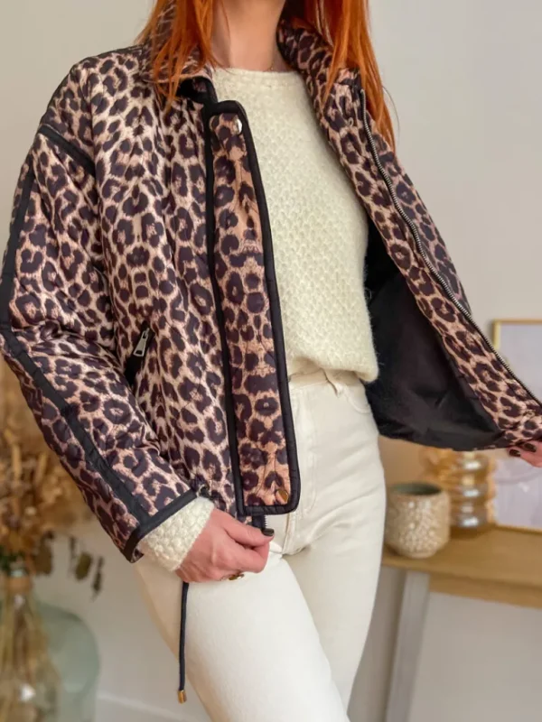 Vestes, Manteaux*Justine Boutique Ira doudoune léopard