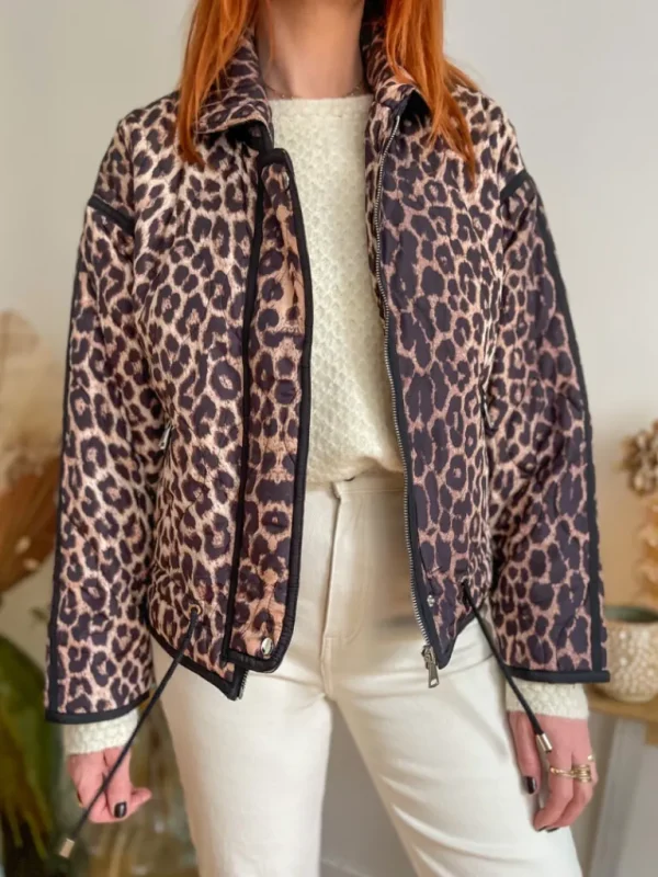 Vestes, Manteaux*Justine Boutique Ira doudoune léopard