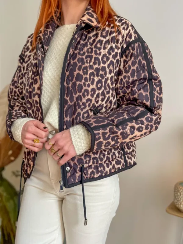 Vestes, Manteaux*Justine Boutique Ira doudoune léopard