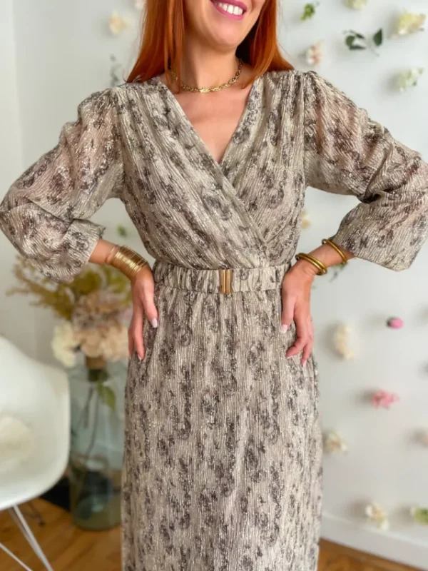 Robes, Jupes*Justine Boutique Iris robe longue mordorée