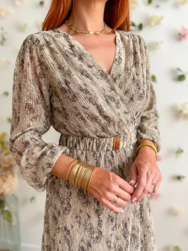 Robes, Jupes*Justine Boutique Iris robe longue mordorée
