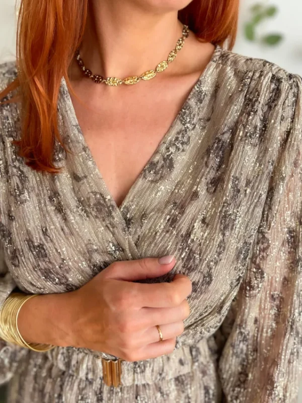 Robes, Jupes*Justine Boutique Iris robe longue mordorée