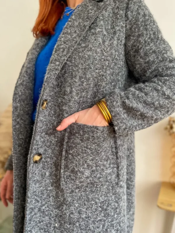 Vestes, Manteaux*Justine Boutique Isaac long manteau gris
