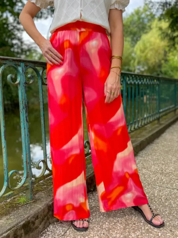 Pantalons, Jeans*Justine Boutique Jade pantalon nuancé corail