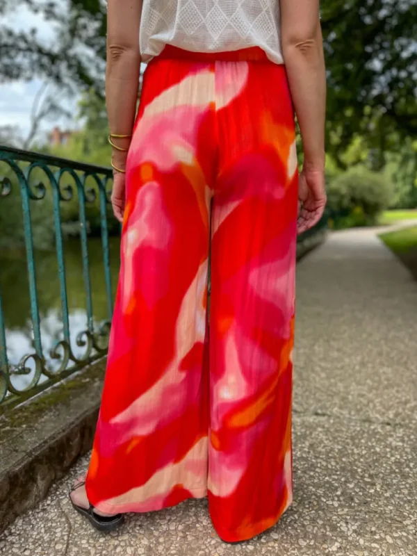 Pantalons, Jeans*Justine Boutique Jade pantalon nuancé corail