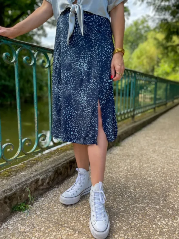Robes, Jupes*Justine Boutique Jernie jupe à motif bleue